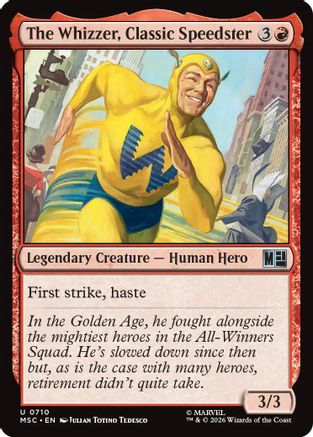 Commander: Marvel Super Heroes The Whizzer, Classic Speedster #710