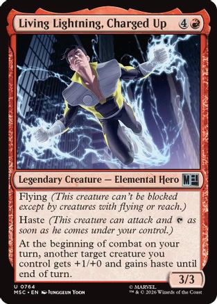 Commander: Marvel Super Heroes Living Lightning, Charged Up #764