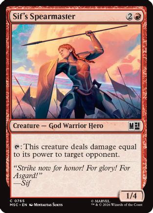 Commander: Marvel Super Heroes Sif's Spearmaster #765