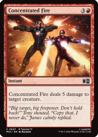 Commander: Marvel Super Heroes Concentrated Fire (0847) #847