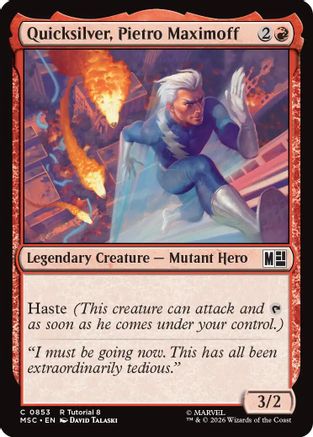 Commander: Marvel Super Heroes Quicksilver, Pietro Maximoff (0853) #853