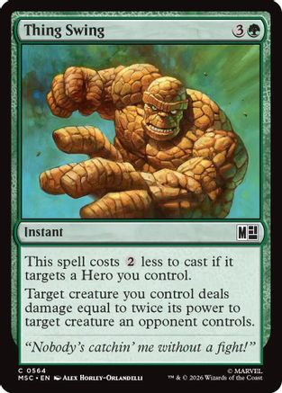 Commander: Marvel Super Heroes Thing Swing #564