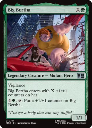 Commander: Marvel Super Heroes Big Bertha #714