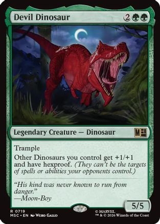Commander: Marvel Super Heroes Devil Dinosaur #719