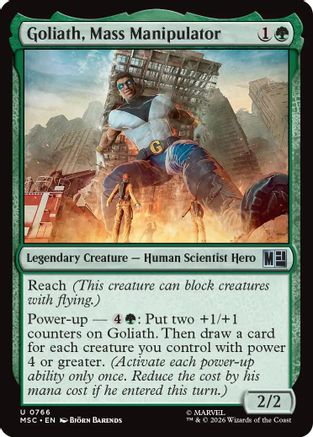 Commander: Marvel Super Heroes Goliath, Mass Manipulator #766