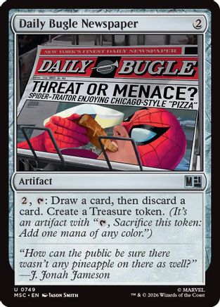 Commander: Marvel Super Heroes Daily Bugle Newspaper #749