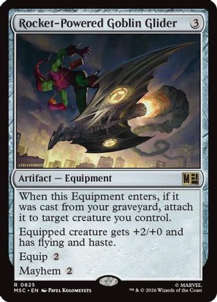 Commander: Marvel Super Heroes Rocket-Powered Goblin Glider #825