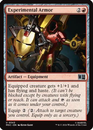 Commander: Marvel Super Heroes Experimental Armor #543