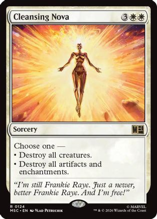 Commander: Marvel Super Heroes Cleansing Nova (Surge Foil) #124