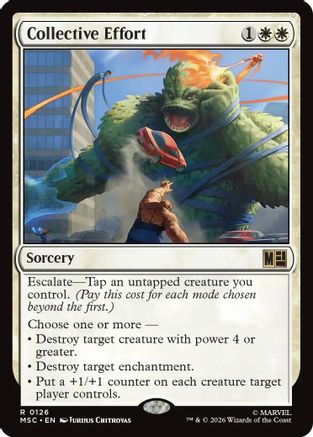 Commander: Marvel Super Heroes Collective Effort (Surge Foil) #126