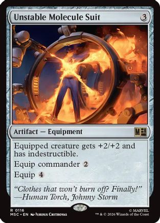 Commander: Marvel Super Heroes Unstable Molecule Suit (Surge Foil) #116