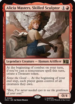 Commander: Marvel Super Heroes Alicia Masters, Skilled Sculptor (Surge Foil) #48