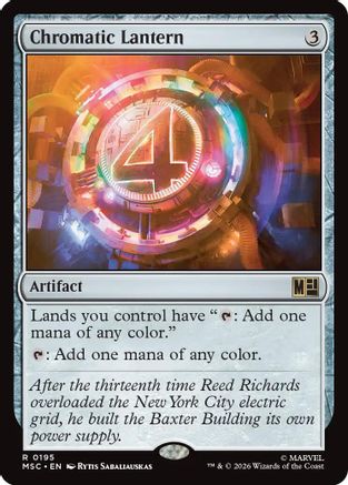 Commander: Marvel Super Heroes Chromatic Lantern (Surge Foil) #195