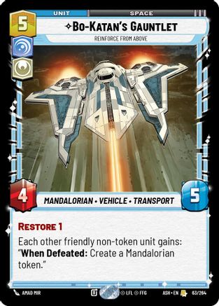 Bo-Katan's Gauntlet - Reinforce from Above