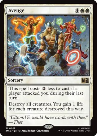 Commander: Marvel Super Heroes Avenge (Surge Foil) #11
