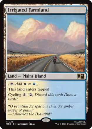 Commander: Marvel Super Heroes Irrigated Farmland (Surge Foil) #251
