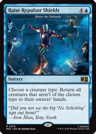 Commander: Marvel Super Heroes Raise Repulsor Shields - Raise the Palisade (Surge Foil) #278