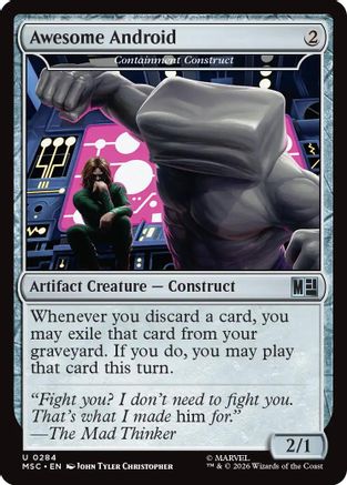 Commander: Marvel Super Heroes Awesome Android - Containment Construct #284