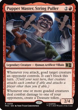 Commander: Marvel Super Heroes Puppet Master, String Puller (Surge Foil) #59