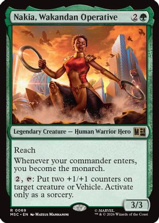 Commander: Marvel Super Heroes Nakia, Wakandan Operative #69