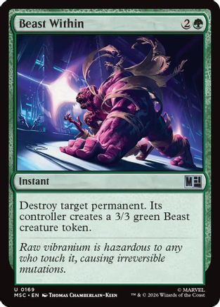 Commander: Marvel Super Heroes Beast Within #169