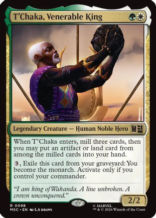 Commander: Marvel Super Heroes T'Chaka, Venerable King #98