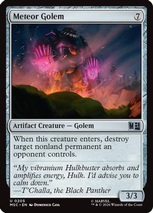 Commander: Marvel Super Heroes Meteor Golem #205