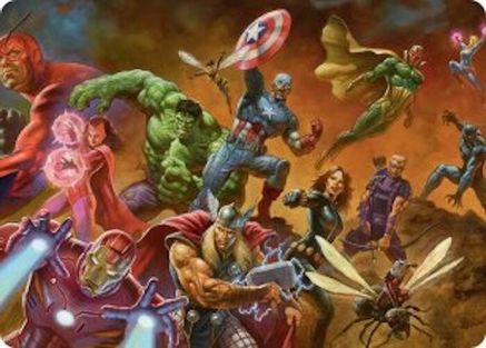 Art Series: Marvel Super Heroes Avengers Assemble! Art Card #1
