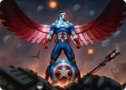 Art Series: Marvel Super Heroes Captain America, Wings of Freedom Art Card (2/45) #2