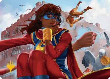 Art Series: Marvel Super Heroes Ms. Marvel, Kamala Khan Art Card (Gold-Stamped Planeswalker Symbol) #5