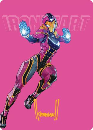Art Series: Marvel Super Heroes Ironheart, Clever Champion Art Card (Gold-Stamped Signature) #23