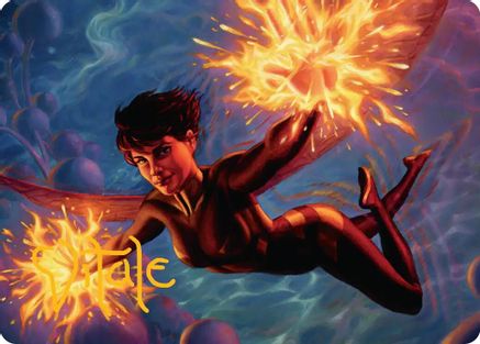 Art Series: Marvel Super Heroes The Wasp, Winsome Avenger Art Card (Gold-Stamped Signature) #32