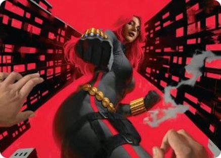 Art Series: Marvel Super Heroes Black Widow, Deadly Hunter Art Card #42