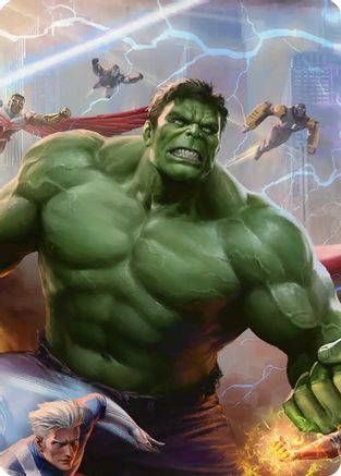 Art Series: Marvel Super Heroes Hulk, Always Angry Art Card #2