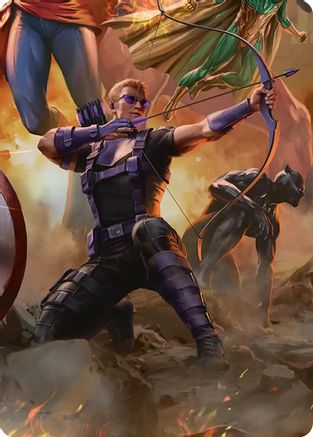 Art Series: Marvel Super Heroes Hawkeye, Trick Shot Art Card #6