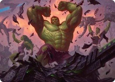Art Series: Marvel Super Heroes HULK SMASH! Art Card #10