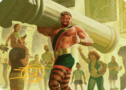 Art Series: Marvel Super Heroes Hercules, Prince of Power Art Card (Gold-Stamped Signature) #13