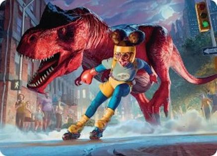 Art Series: Marvel Super Heroes Moon Girl and Devil Dinosaur Art Card #14