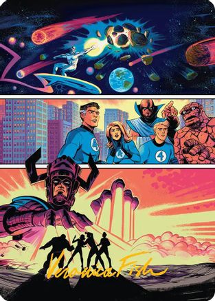 Art Series: Marvel Super Heroes The Coming of Galactus Art Card (Gold-Stamped Signature) #20