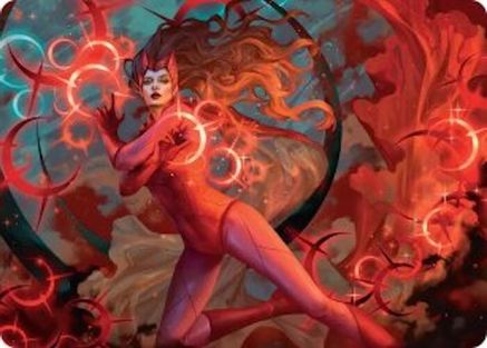 Art Series: Marvel Super Heroes Scarlet Witch, Chaotic Avenger Art Card #38