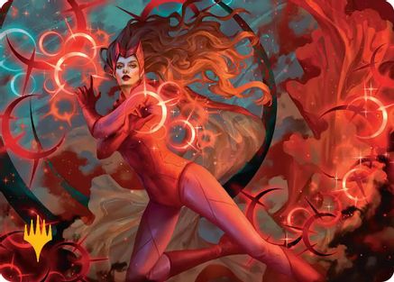 Art Series: Marvel Super Heroes Scarlet Witch, Chaotic Avenger Art Card (Gold-Stamped Planeswalker Symbol) #38
