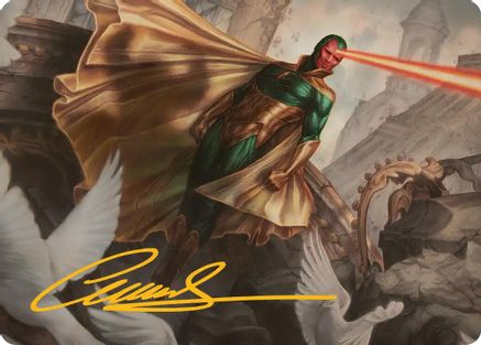 Art Series: Marvel Super Heroes The Vision Art Card (Gold-Stamped Signature) #15