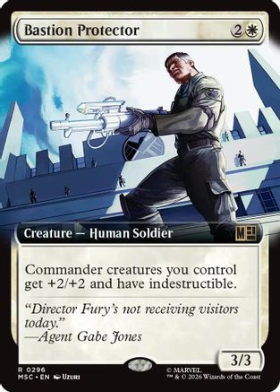 Commander: Marvel Super Heroes Bastion Protector (Extended Art) #296