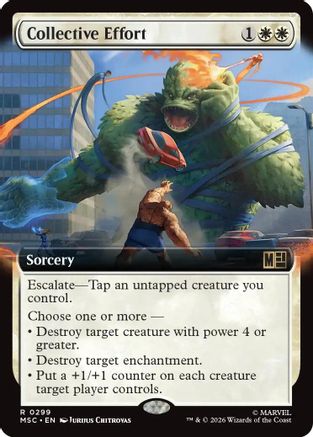 Commander: Marvel Super Heroes Collective Effort (Extended Art) #299