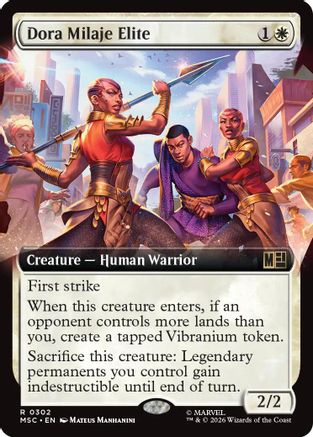 Commander: Marvel Super Heroes Dora Milaje Elite (Extended Art) #302