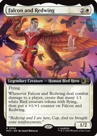 Commander: Marvel Super Heroes Falcon and Redwing (Extended Art) #304