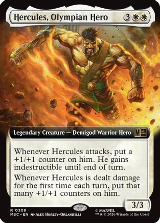 Commander: Marvel Super Heroes Hercules, Olympian Hero (Extended Art) #308