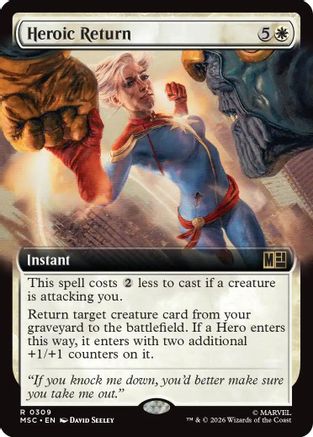 Commander: Marvel Super Heroes Heroic Return (Extended Art) #309