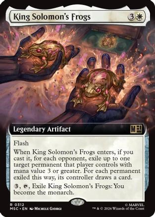 Commander: Marvel Super Heroes King Solomon's Frogs (Extended Art) #312