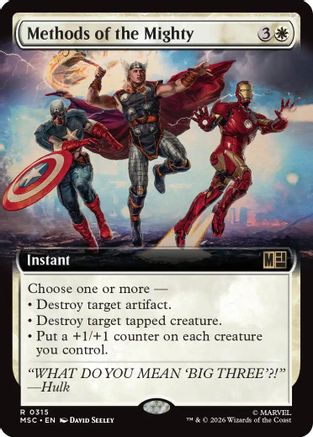 Commander: Marvel Super Heroes Methods of the Mighty (Extended Art) #315